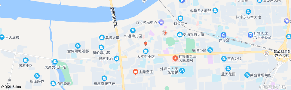 蚌埠太平街_公交站地图_蚌埠公交_妙搜公交查询2024