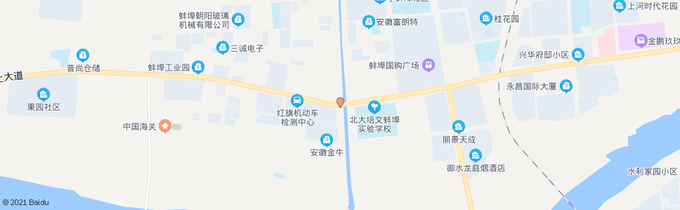 蚌埠红旗桥_公交站地图_蚌埠公交_妙搜公交查询2024