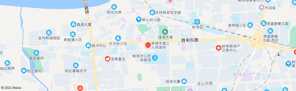 蚌埠第三人民医院_公交站地图_蚌埠公交_妙搜公交查询2024