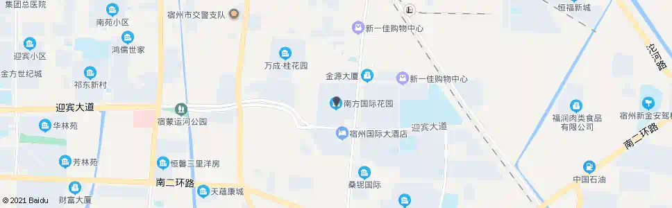 宿州南方国际花园开发区办公中心_公交站地图_宿州公交_妙搜公交查询2024