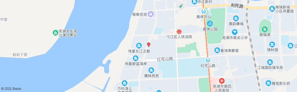 芜湖长江之歌东_公交站地图_芜湖公交_妙搜公交查询2024