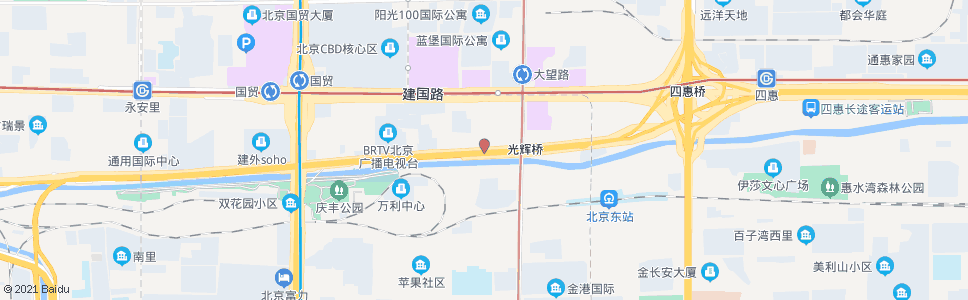 北京光辉桥西_公交站地图_北京公交_妙搜公交查询2024