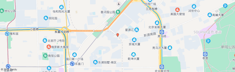 北京新源里_公交站地图_北京公交_妙搜公交查询2024