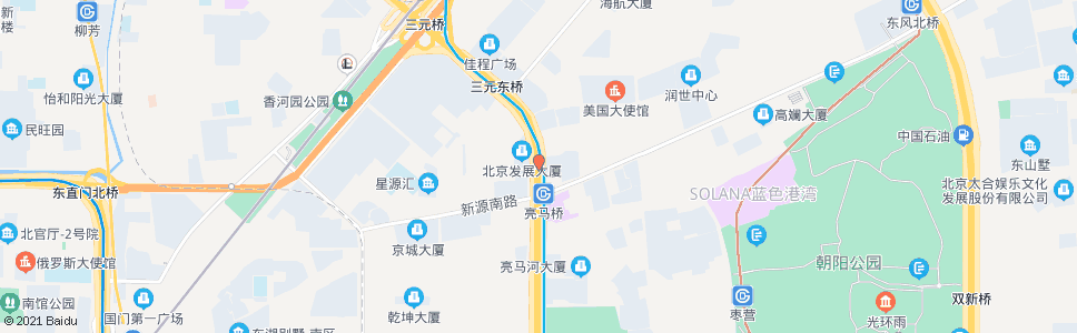 北京燕莎桥北_公交站地图_北京公交_妙搜公交查询2024
