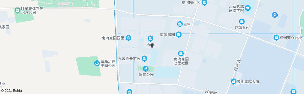 北京南海家园五里南门_公交站地图_北京公交_妙搜公交查询2024