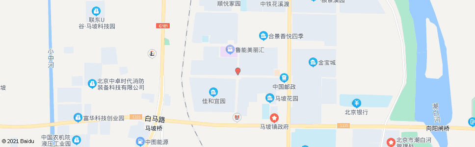 北京马坡花园北_公交站地图_北京公交_妙搜公交查询2024