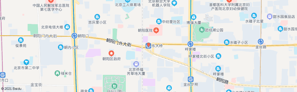 北京东大桥站_公交站地图_北京公交_妙搜公交查询2024