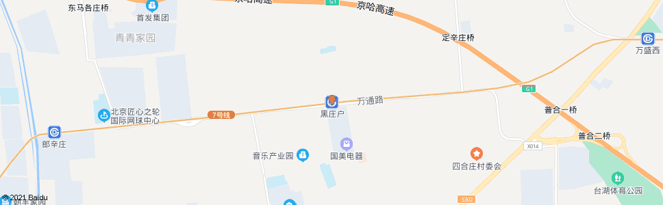 北京黑庄户_公交站地图_北京公交_妙搜公交查询2024
