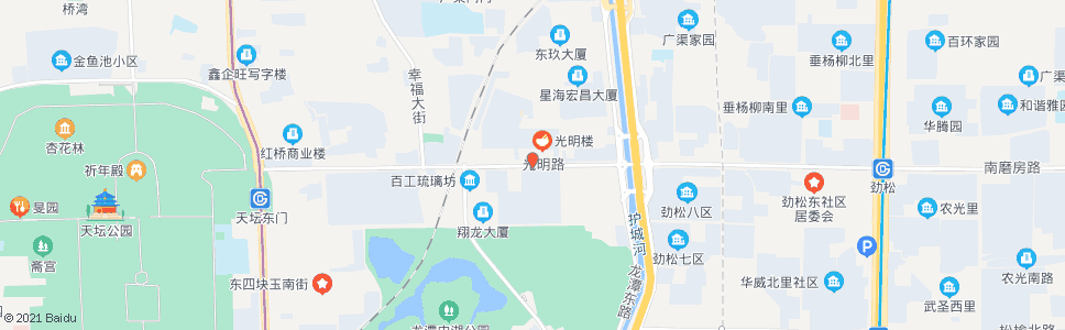 北京光明楼_公交站地图_北京公交_妙搜公交查询2024