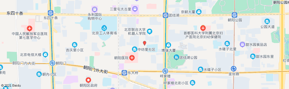北京中纺街_公交站地图_北京公交_妙搜公交查询2024