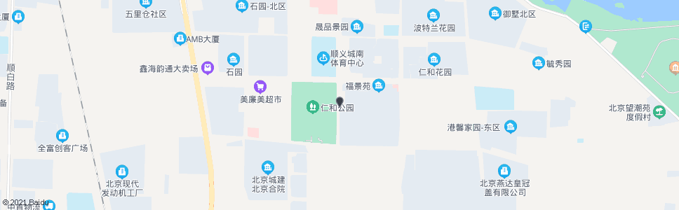 北京港馨家园_公交站地图_北京公交_妙搜公交查询2024