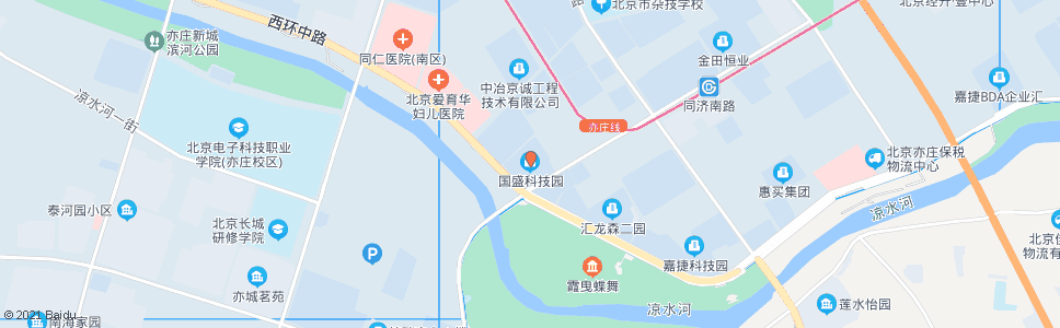 北京国盛科技园_公交站地图_北京公交_妙搜公交查询2024