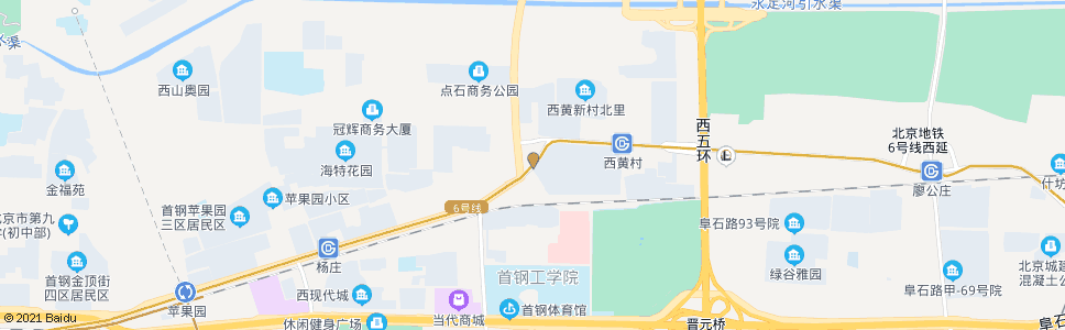 北京西黄村西口_公交站地图_北京公交_妙搜公交查询2024