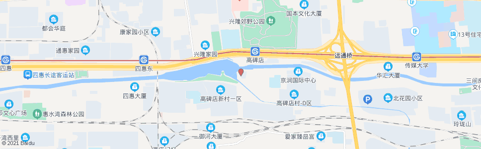 北京高碑店桥南_公交站地图_北京公交_妙搜公交查询2024