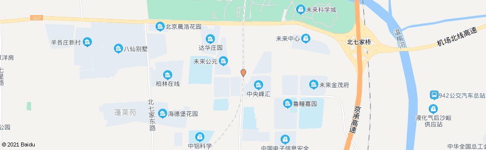 北京未来科技城南_公交站地图_北京公交_妙搜公交查询2024
