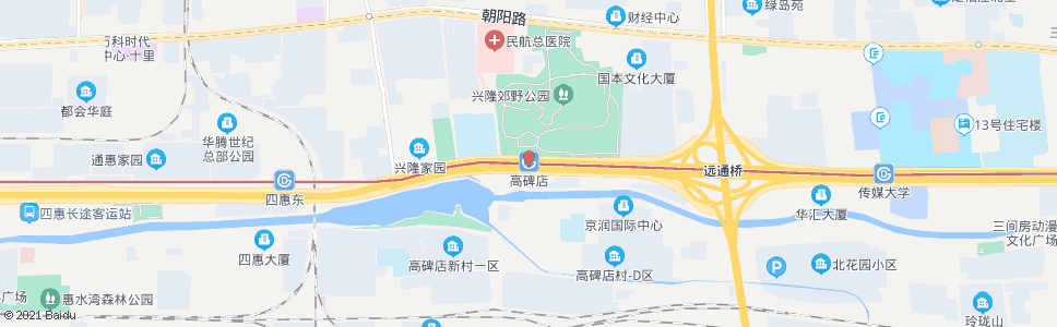 北京高碑店_公交站地图_北京公交_妙搜公交查询2024