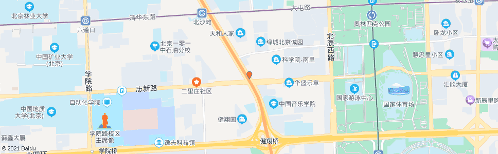 北京安翔桥北_公交站地图_北京公交_妙搜公交查询2024