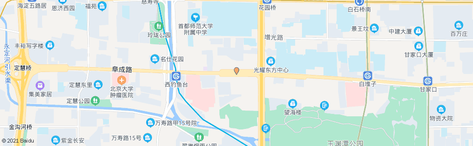 北京航天桥西_公交站地图_北京公交_妙搜公交查询2024