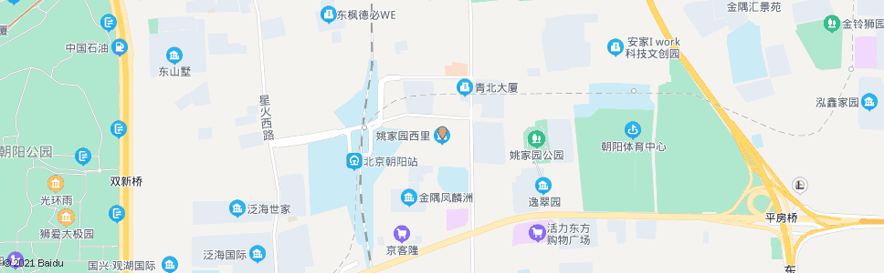 北京姚家园西里_公交站地图_北京公交_妙搜公交查询2024