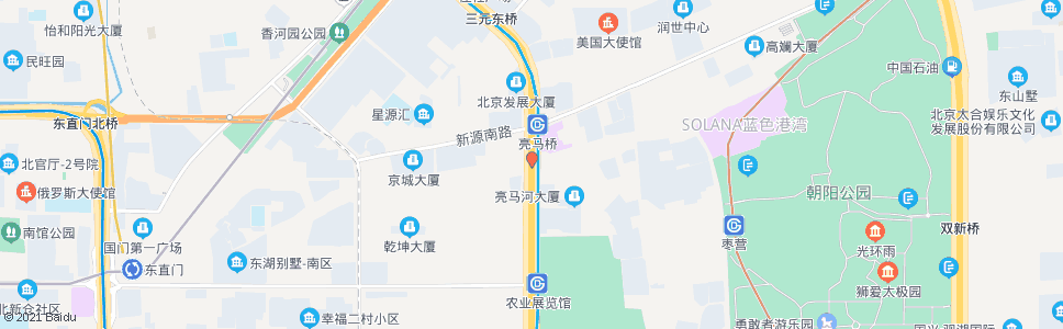 北京燕莎桥南_公交站地图_北京公交_妙搜公交查询2024