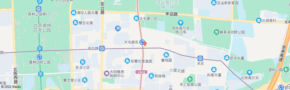 北京大屯_公交站地图_北京公交_妙搜公交查询2024
