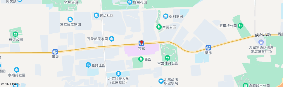北京常营_公交站地图_北京公交_妙搜公交查询2024