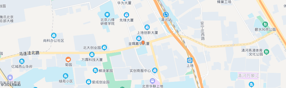 北京上地三街西口_公交站地图_北京公交_妙搜公交查询2024