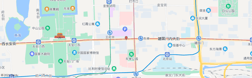 北京东单路口西_公交站地图_北京公交_妙搜公交查询2024