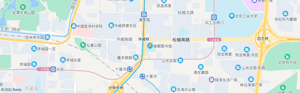 北京首都图书馆_公交站地图_北京公交_妙搜公交查询2024