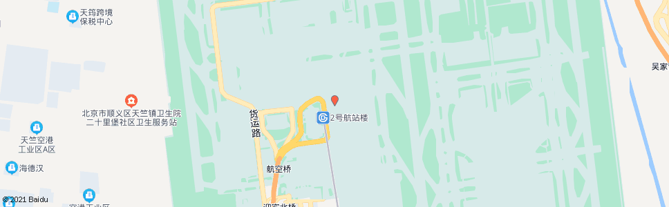 北京2号航站楼_公交站地图_北京公交_妙搜公交查询2024