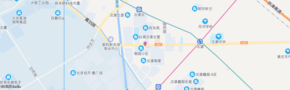 北京敬园小区_公交站地图_北京公交_妙搜公交查询2024