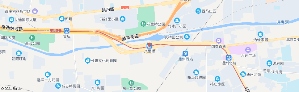 北京八里桥_公交站地图_北京公交_妙搜公交查询2024
