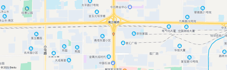 北京青塔(南行)_公交站地图_北京公交_妙搜公交查询2024