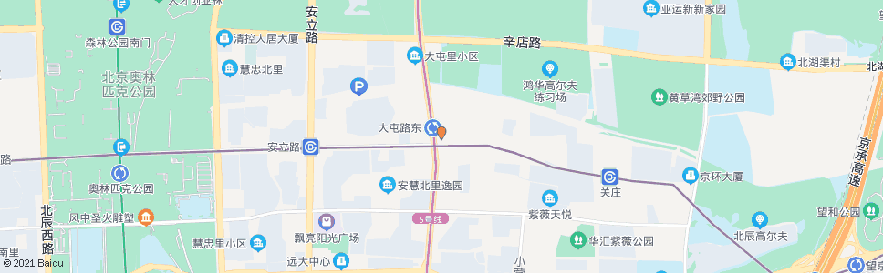 北京东大屯_公交站地图_北京公交_妙搜公交查询2024