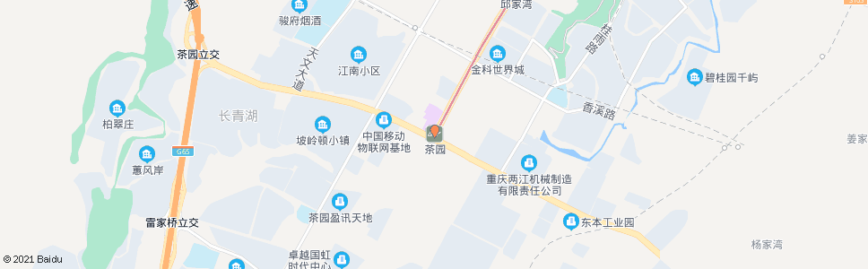 重庆茶园(德庄)_公交站地图_重庆公交_妙搜公交查询2024