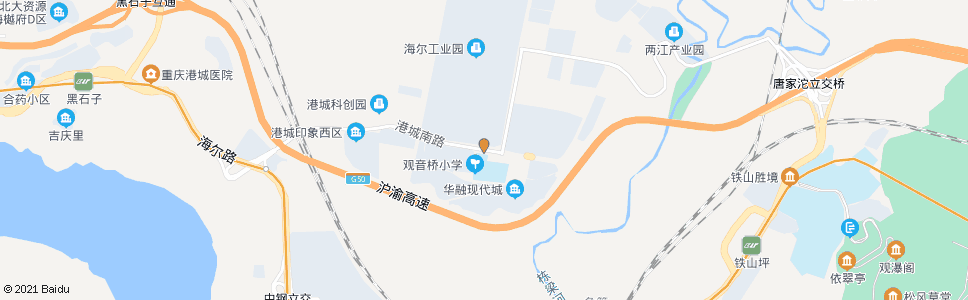 重庆港城南路_公交站地图_重庆公交_妙搜公交查询2024