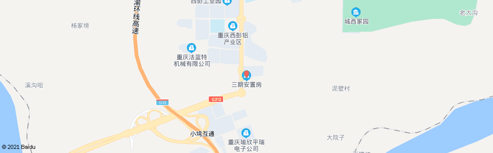 重庆3号站安置房_公交站地图_重庆公交_妙搜公交查询2024