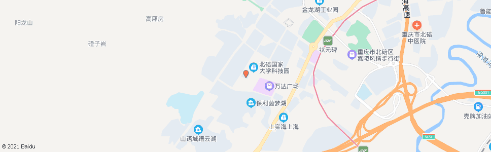 重庆北碚行政中心_公交站地图_重庆公交_妙搜公交查询2024
