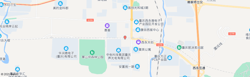 重庆西永大道_公交站地图_重庆公交_妙搜公交查询2024