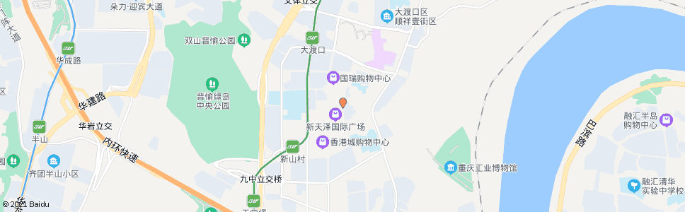 重庆宏声路沃尔玛_公交站地图_重庆公交_妙搜公交查询2024