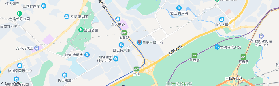 重庆汽博中心2站_公交站地图_重庆公交_妙搜公交查询2024