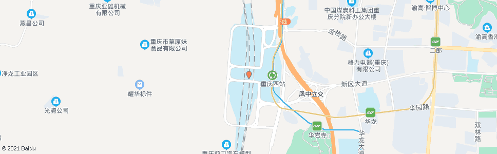 重庆西物市场_公交站地图_重庆公交_妙搜公交查询2024