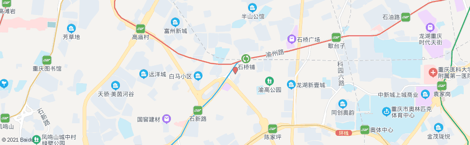 重庆石桥铺泰兴_公交站地图_重庆公交_妙搜公交查询2024