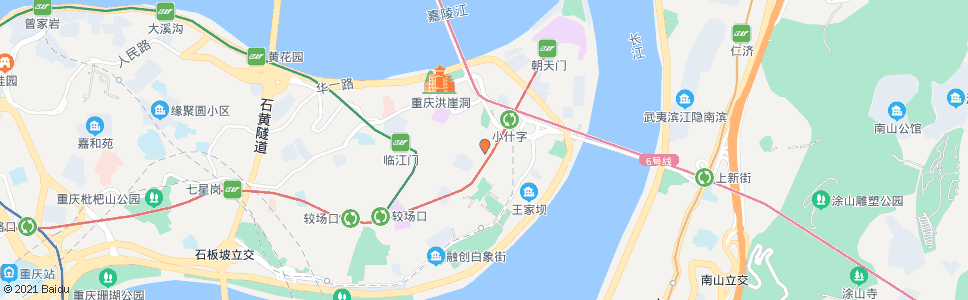 重庆新华路_公交站地图_重庆公交_妙搜公交查询2024