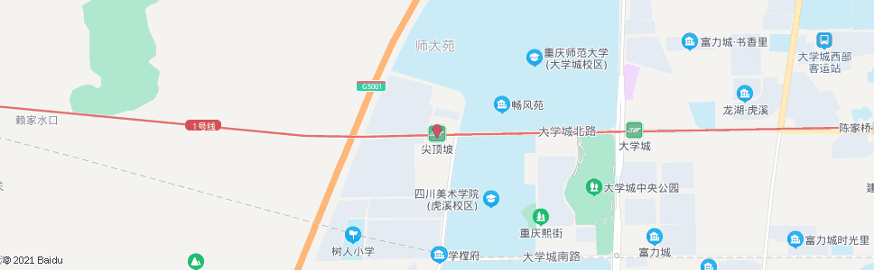 重庆轨道尖顶坡_公交站地图_重庆公交_妙搜公交查询2024
