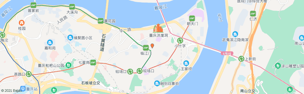 重庆时代商场_公交站地图_重庆公交_妙搜公交查询2024