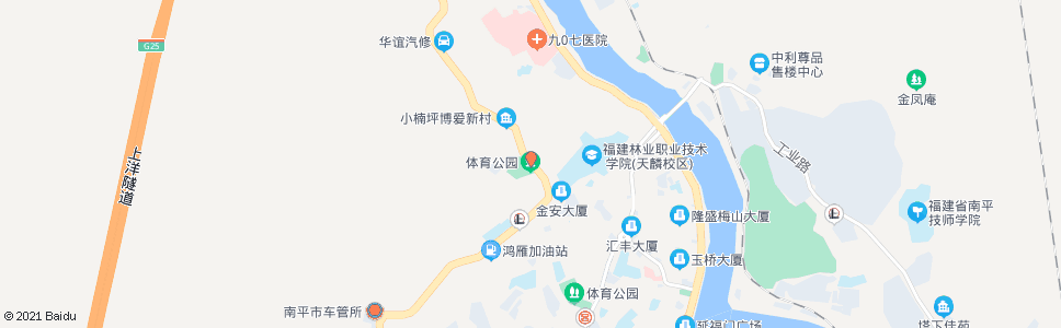 南平体育公园_公交站地图_南平公交_妙搜公交查询2024