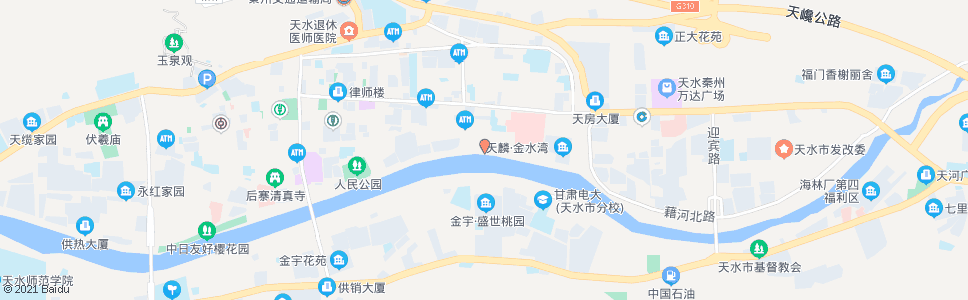 天水藉滨桥北_公交站地图_天水公交_妙搜公交查询2024