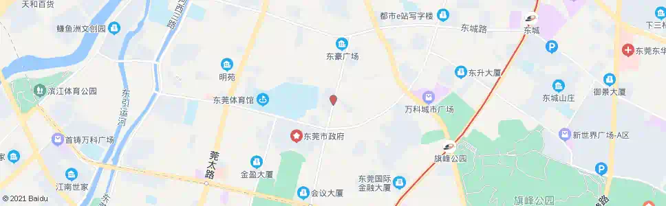 东莞体育馆东_公交站地图_东莞公交_妙搜公交查询2024