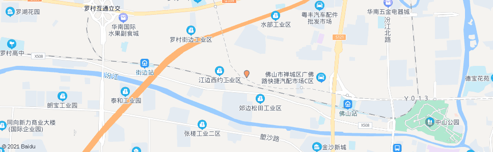 佛山火车站(江边村)_公交站地图_佛山公交_妙搜公交查询2024